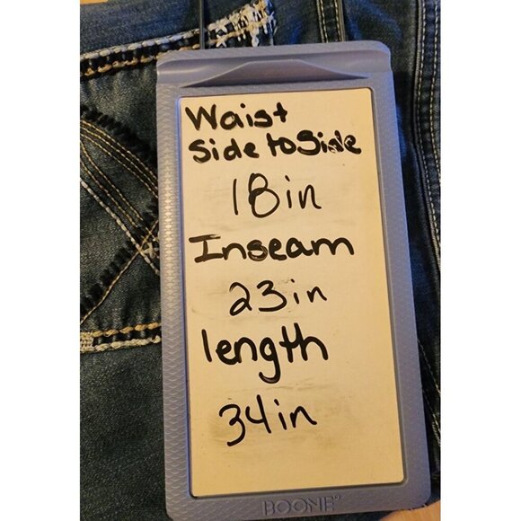 CATO Premium Jeans Women Classic Size 16 Mid Rise Denim Embroidered Pockets - Picture 3 of 16